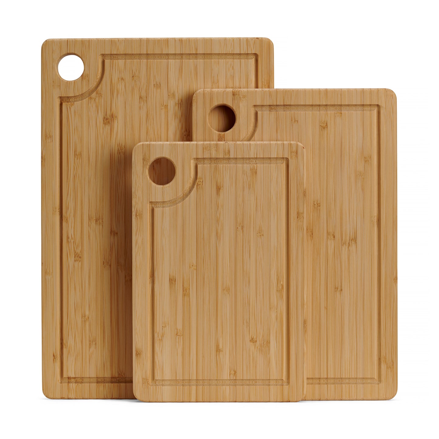 Bamboo Chopping Board Set - 3 Piece