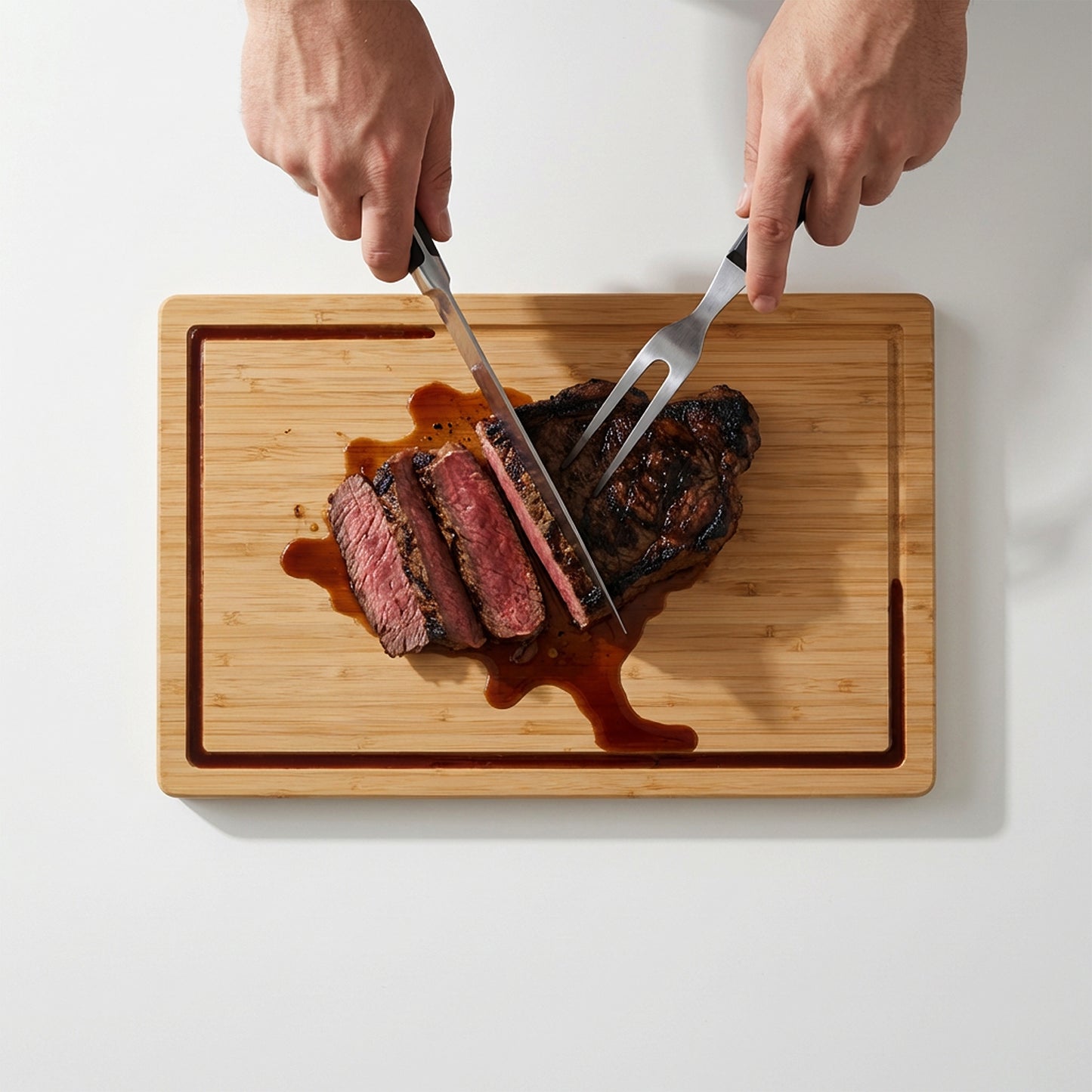 Bamboo Chopping Board - 38 x 25 x 2 cm