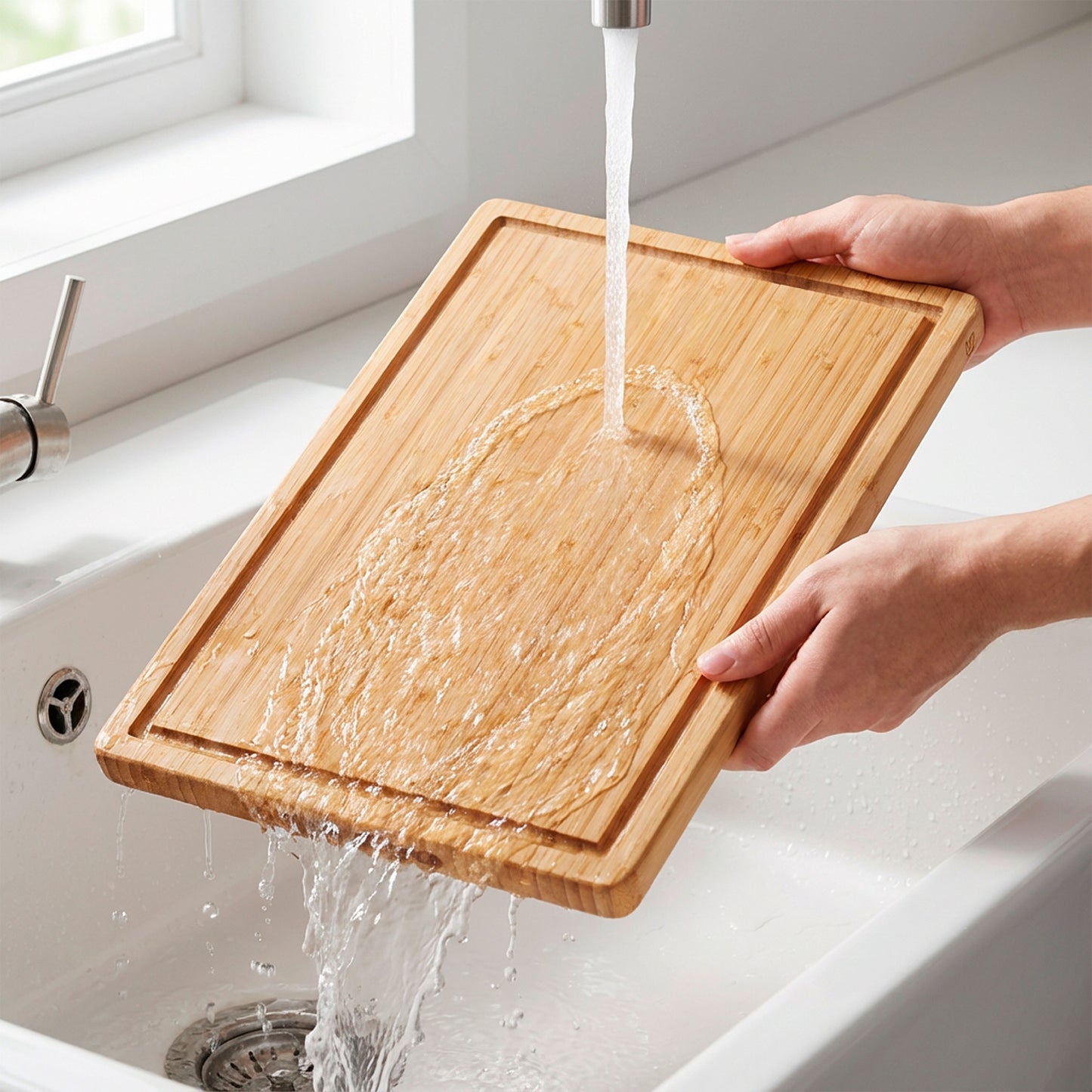 Bamboo Chopping Board - 38 x 25 x 2 cm