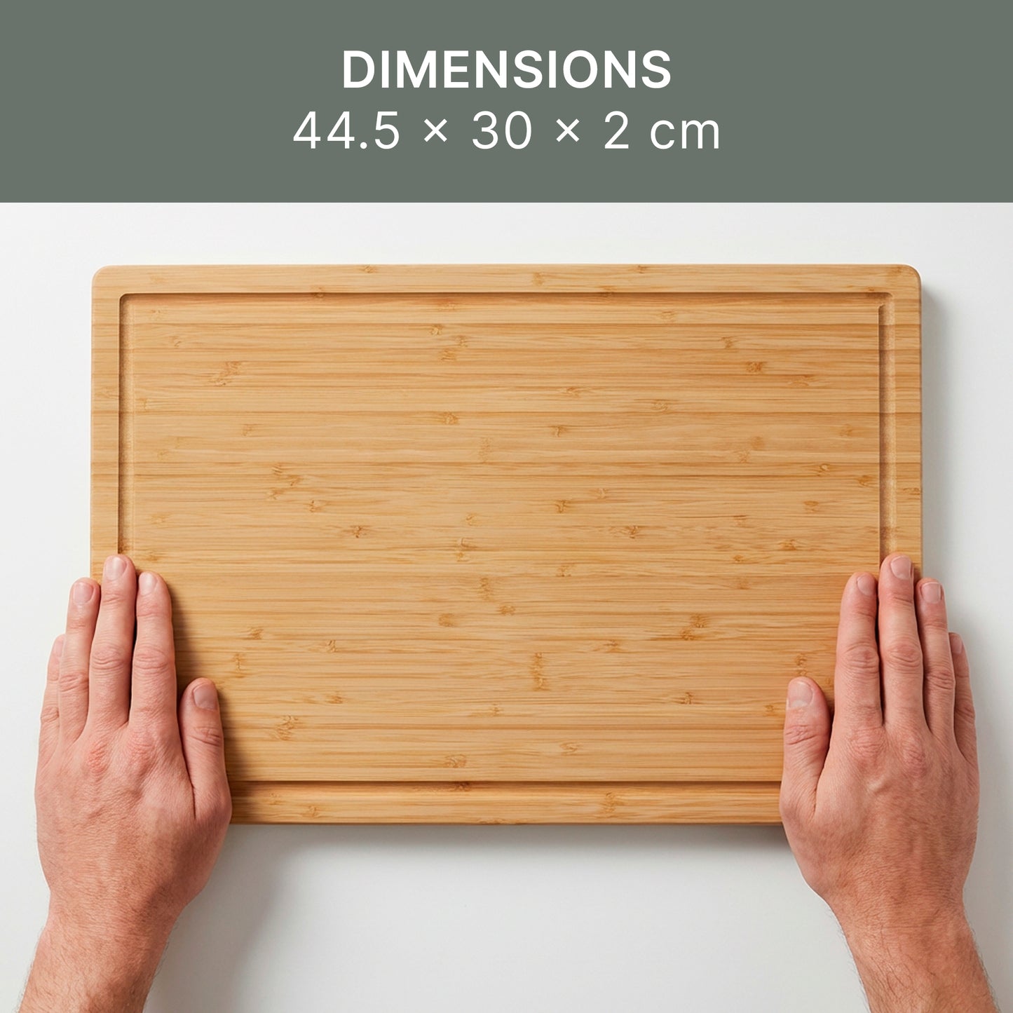 Bamboo Chopping Board - 45 x 30 x 2 cm