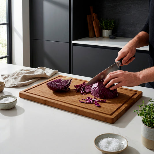 Carbonised Bamboo Chopping Board - 45 x 30 x 2 cm