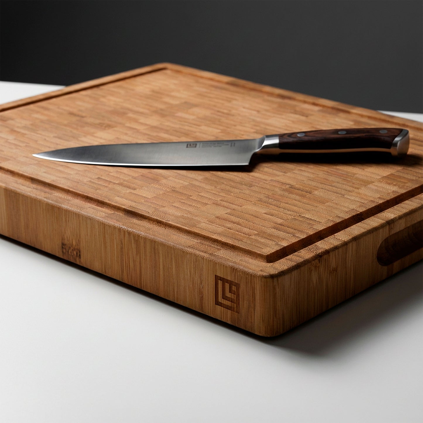 Carbonised Bamboo Butcher's Block - 40 x 30 x 4 cm
