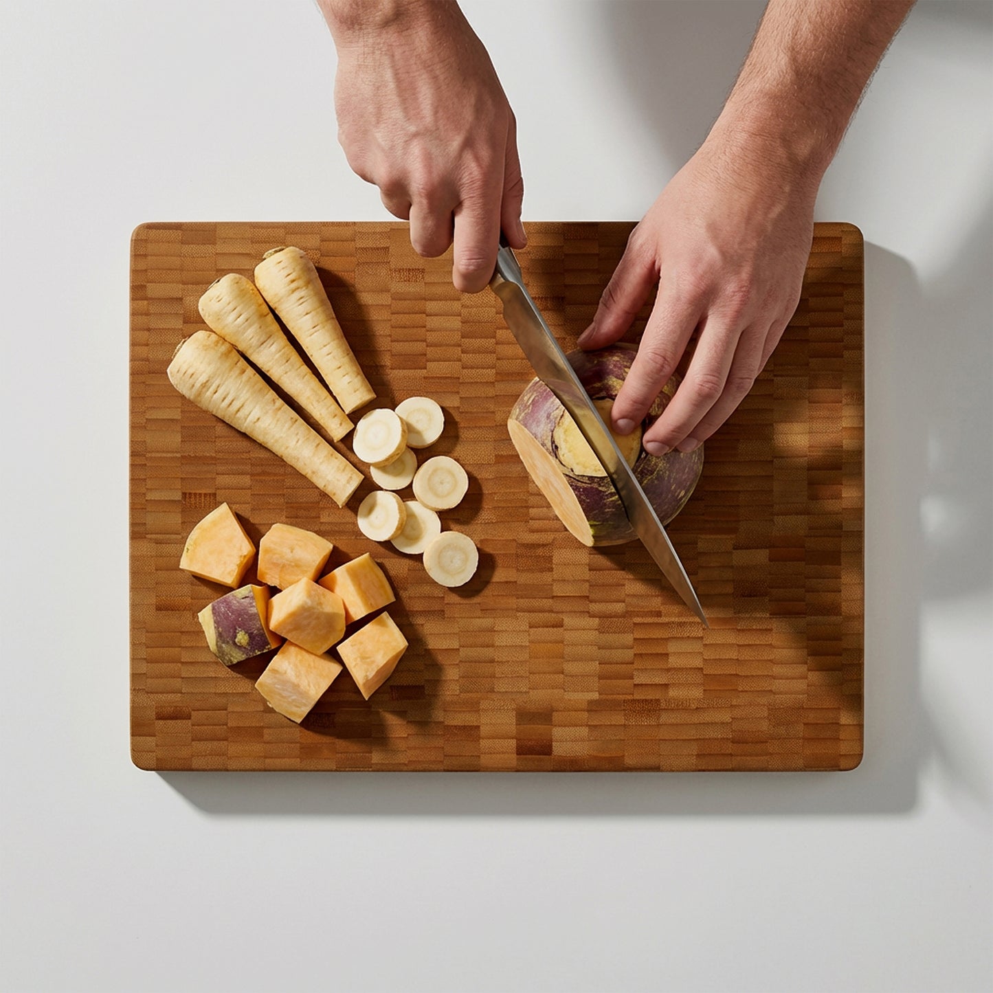 Carbonised Bamboo Butcher's Block - 40 x 30 x 4 cm