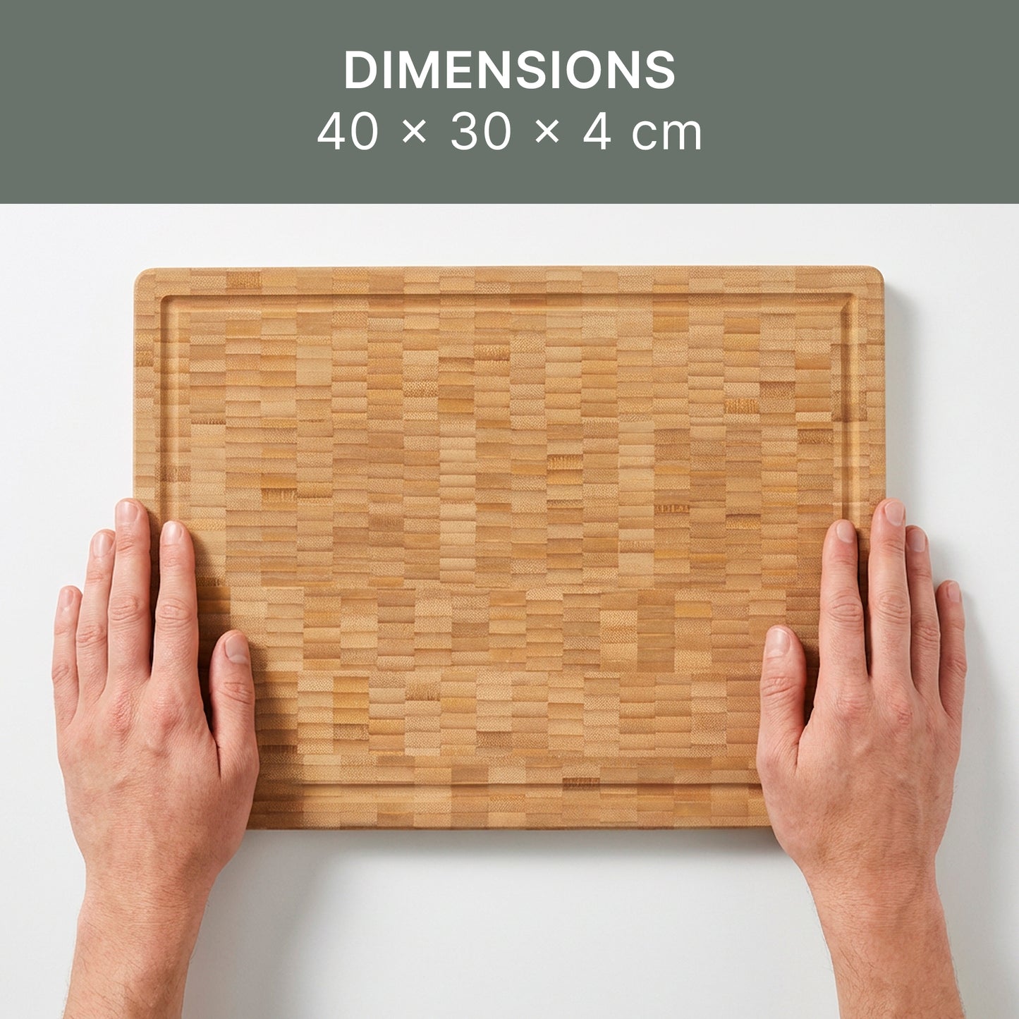 Bamboo Butcher's Block - 40 x 30 x 4 cm