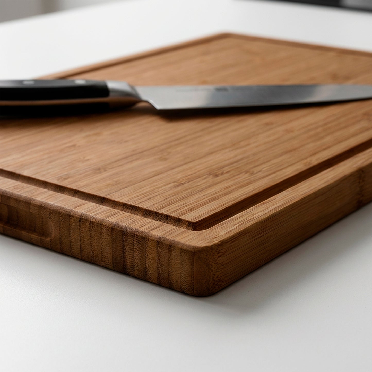 Carbonised Bamboo Chopping Board - 38 x 25 x 2 cm